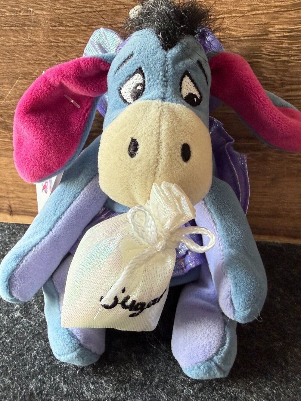 Vintage Disney Eeyore Sugar Plum Fairy Plush NWT